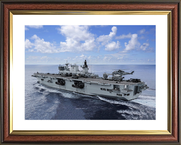 HMS Ocean L12 Royal Navy helicopter carrier Photo Print or Framed Photo Print - Hampshire Prints