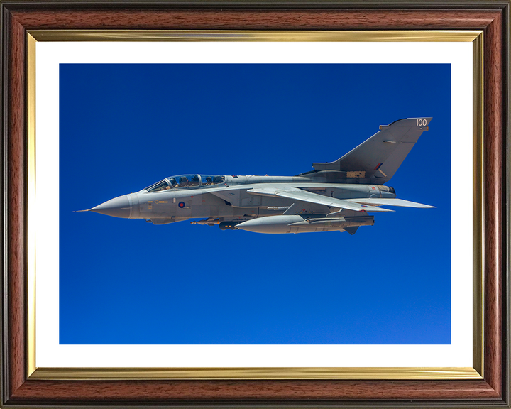 RAF Tornado GR4 in flight Photo Print - Royal Air Force Aircraft Hampshire Prints 10 x 8 Classic Frame Yes