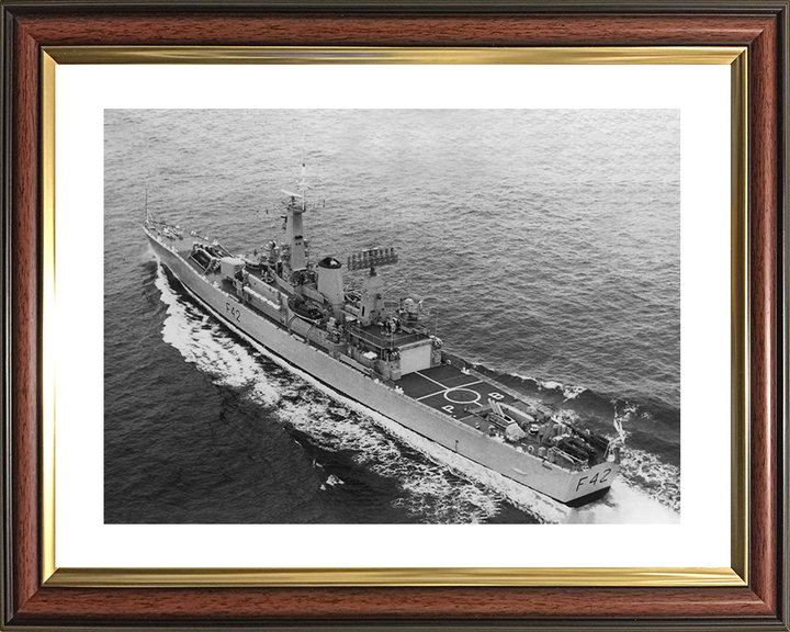 HMS Phoebe (F42) Photo Print - At Sea - Royal Navy Leander Class Frigate Posters, Prints, & Visual Artwork Hampshire Prints 10 x 8 Classic Frame Yes