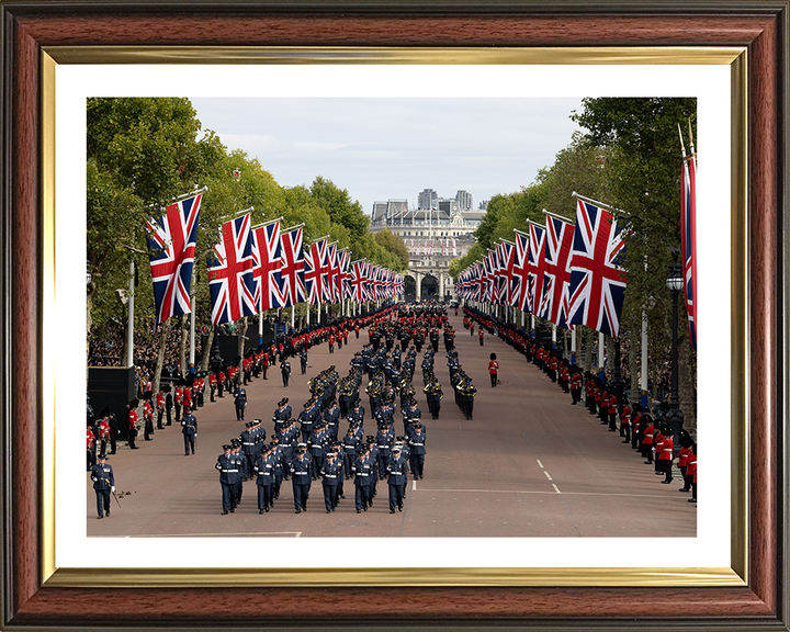 RAF Regiment March down the Mall London Photo Print - Royal Air Force Hampshire Prints 10 x 8 Classic Frame Yes