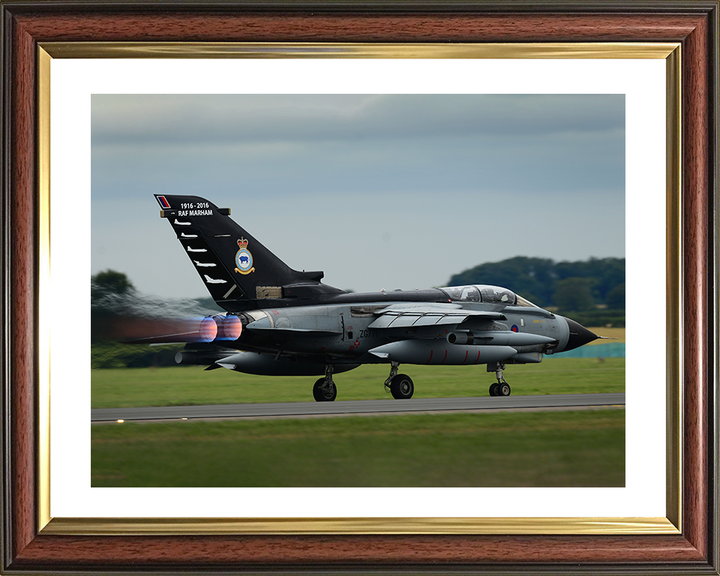 RAF Tornado GR4 Taking off Photo Print - Royal Air Force Aircraft Hampshire Prints 10 x 8 Classic Frame Yes