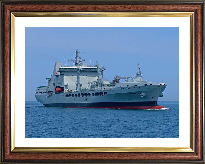 RFA Tiderace (A137) Photo Print - Low Starboard View - Royal Fleet Auxiliary Tide Class Tanker Hampshire Prints 10 x 8 Classic Frame Yes