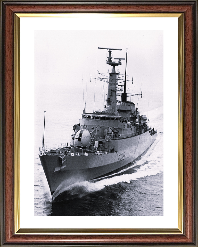 HMS Amazon (F169) Royal Navy Type 21 Frigate Sea Trials 1973 Photo Print Wall Art Decor Posters, Prints, & Visual Artwork Hampshire Prints 10 x 8 Classic Frame Yes
