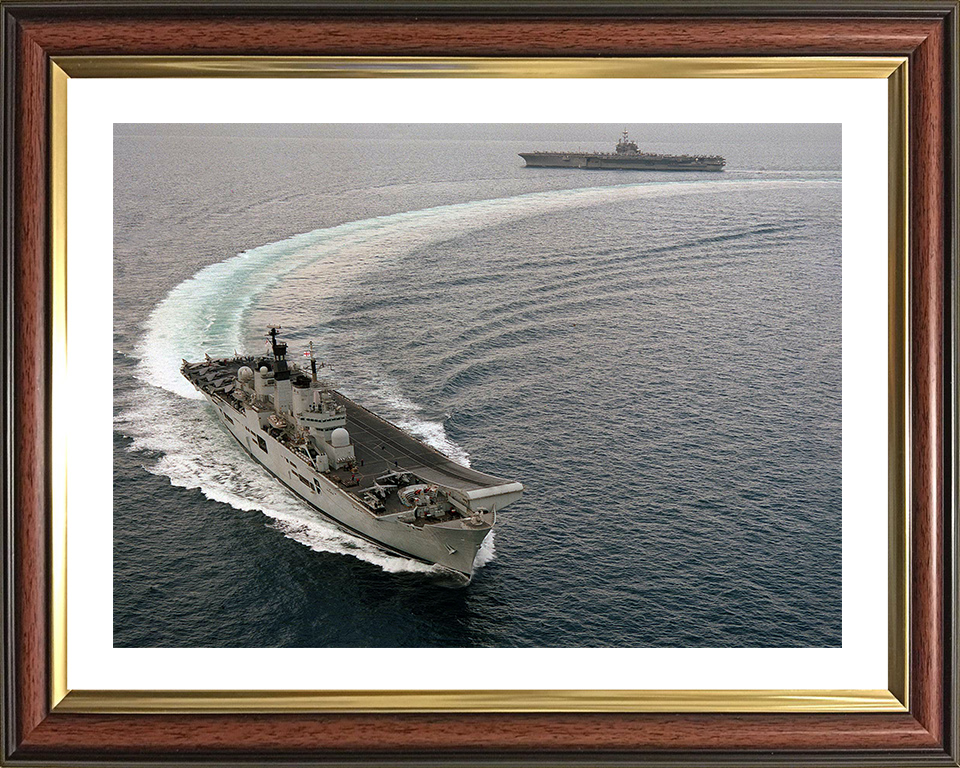HMS Illustrious (R06) Photo Print - Arabian Gulf 1998 - Royal Navy Invincible Class Aircraft Carrier