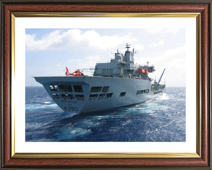 RFA Wave Ruler (A390) Photo Print - Starboard Quarter View - Royal Fleet Auxiliary Wave Class Fleet Tanker Hampshire Prints 10 x 8 Classic Frame Yes