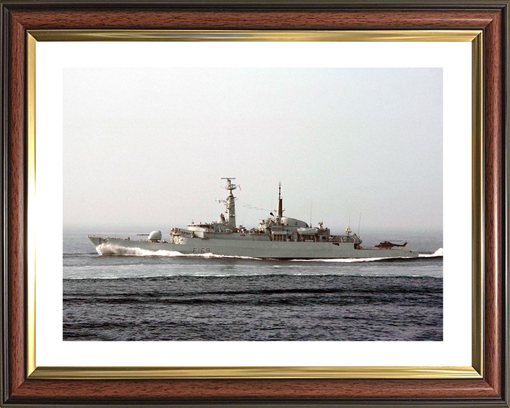 HMS Amazon (F169) Royal Navy Type 21 Frigate At Speed Photo Print Wall Art Decor Posters, Prints, & Visual Artwork Hampshire Prints 10 x 8 Classic Frame Yes