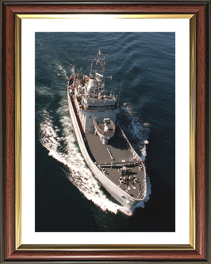 HMS Shetland (P298) Photo Print - From Above - Royal Navy Island Class Patrol Vessel