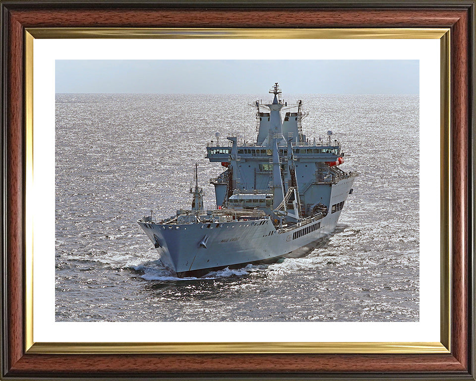 RFA Wave Knight (A389) Photo Print - Port Bow View - Royal Fleet Auxiliary Wave Class Tanker Hampshire Prints 10 x 8 Classic Frame Yes