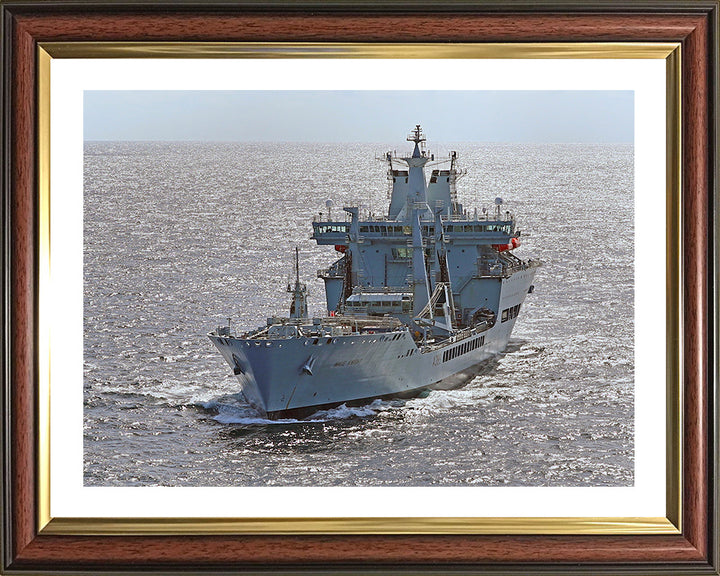 RFA Wave Knight (A389) Photo Print - Port Bow View - Royal Fleet Auxiliary Wave Class Tanker Hampshire Prints 10 x 8 Classic Frame Yes