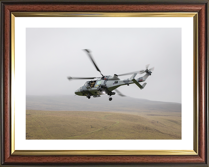 British Army Air Corps Wildcat from 661 Squadron in Flight Aircraft Photo Print Wall Art Military Decor Posters, Prints, & Visual Artwork Hampshire Prints 10 x 8 Classic Frame Yes