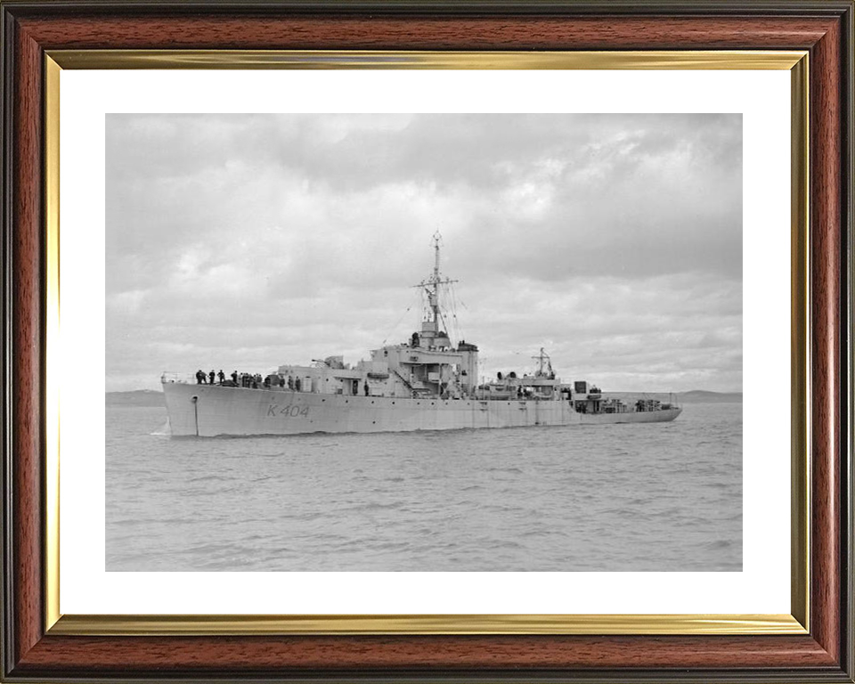 HMS Annan (K404) Royal Navy River Class Frigate Port Side View Photo Print Wall Art Decor Posters, Prints, & Visual Artwork Hampshire Prints 10 x 8 Classic Frame Yes