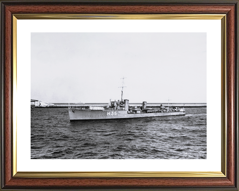 HMS Sesame (H35) Photo Print - At at sea 1932 - Royal Navy S Class Destroyer Posters, Prints, & Visual Artwork Hampshire Prints 10 x 8 Classic Frame Yes