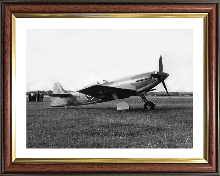 RAF Martin-Baker MB-3 Plane on the Ground Photo Print - Royal Air Force Aircraft Posters, Prints, & Visual Artwork Hampshire Prints 10 x 8 Classic Frame Yes