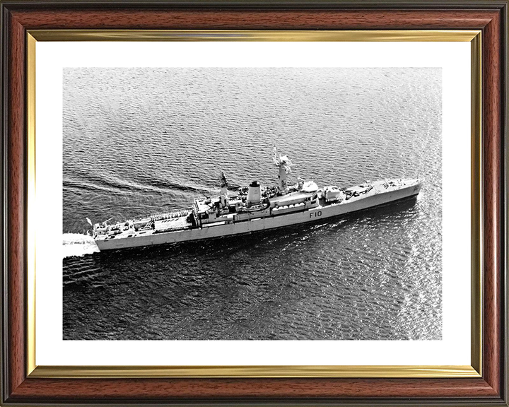 HMS Aurora (F10) Royal Navy Leander Class Frigate From Above Photo Print Wall Art Decor Posters, Prints, & Visual Artwork Hampshire Prints 10 x 8 Classic Frame Yes