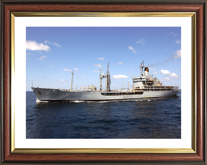 RFA Black Rover (A273) Photo Print - At Sea 2005 - Royal Fleet Auxiliary Rover Class Tanker Posters, Prints, & Visual Artwork Hampshire Prints 10 x 8 Classic Frame Yes