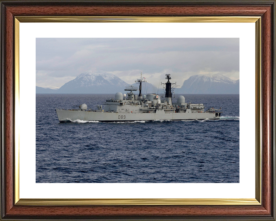 HMS Exeter (D89) Photo Print - At Sea March 2006 - Royal Navy Type 42 Destroyer Posters, Prints, & Visual Artwork Hampshire Prints 10 x 8 Classic Frame Yes