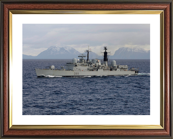 HMS Exeter (D89) Photo Print - At Sea March 2006 - Royal Navy Type 42 Destroyer Posters, Prints, & Visual Artwork Hampshire Prints 10 x 8 Classic Frame Yes