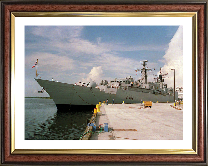 HMS Cumberland (F85) Photo Print - Florida 1993 - Royal Navy Type 22 Frigate Hampshire Prints 10 x 8 Classic Frame Yes
