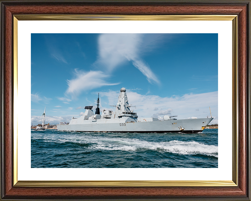 HMS Dauntless D33 Type 45 Destroyer 22 April 2025 Exiting Portsmouth
