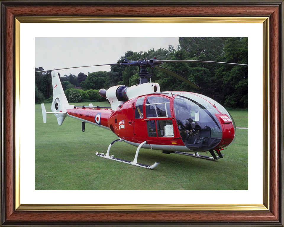 Gazelle Helicopter on the Ground Photo Print - Royal Navy Aircraft Posters, Prints, & Visual Artwork Hampshire Prints 10 x 8 Classic Frame Yes