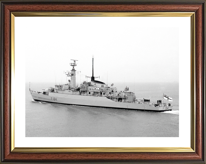 HMS Ardent (F184) Royal Navy Type 21 Frigate Leaving Harbour Photo Print Wall Art Decor Posters, Prints, & Visual Artwork Hampshire Prints 10 x 8 Classic Frame Yes