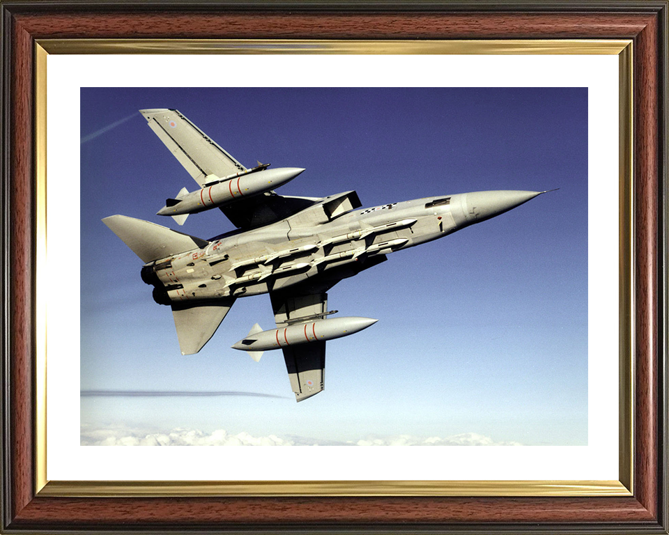 RAF Tornado F3 In Flight 2004 Photo Print - Royal Air Force Aircraft Posters, Prints, & Visual Artwork Hampshire Prints 10 x 8 Classic Frame Yes