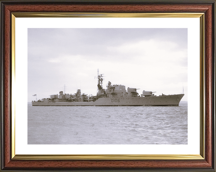 HMS Decoy (D106) Photo Print - At Sea 1962 - Royal Navy Daring Class Destroyer Posters, Prints, & Visual Artwork Hampshire Prints 10 x 8 Classic Frame Yes