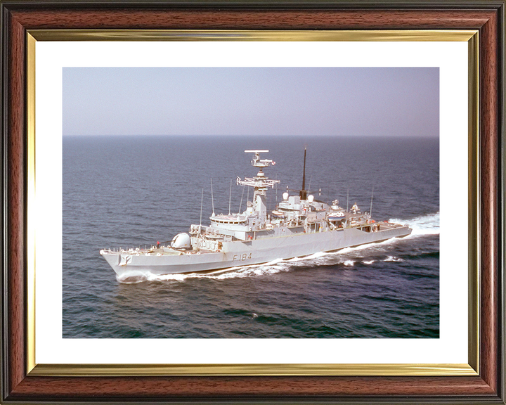 HMS Ardent (F184) Royal Navy Type 21 Frigate High Port Side View Photo Print Wall Art Decor Posters, Prints, & Visual Artwork Hampshire Prints 10 x 8 Classic Frame Yes