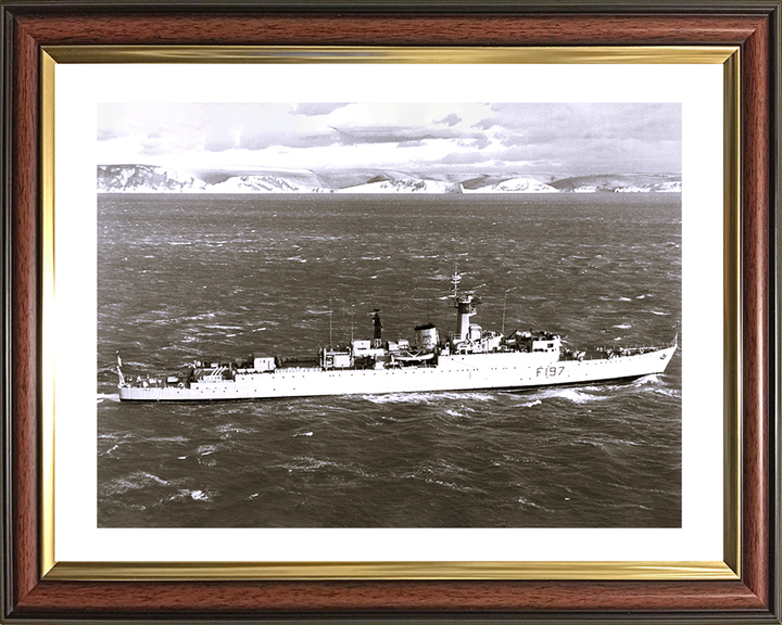 HMS Grenville (F197) Royal Navy U Class Destroyer At Sea 1969 Photo Print Wall Art Decor Posters, Prints, & Visual Artwork Hampshire Prints 10 x 8 Classic Frame Yes