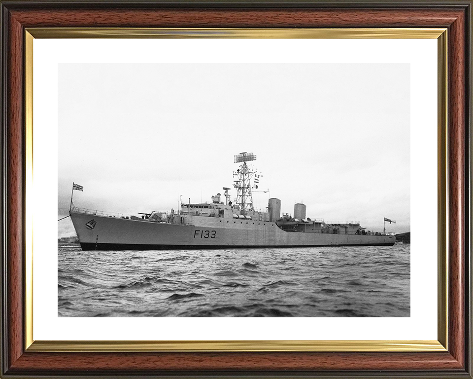 HMS Tartar (F133) Photo Print - At Anchor 1962 - Royal Navy Tribal Class Frigate
