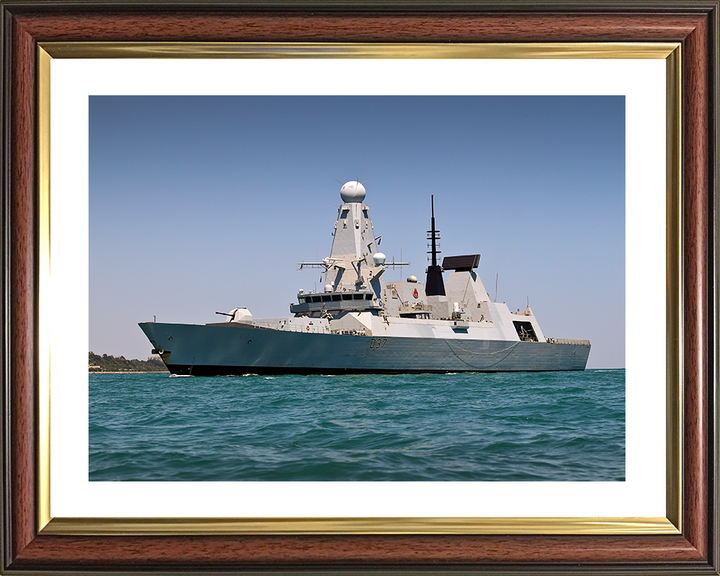 HMS Duncan (D37) Royal Navy Type 45 Destroyer Low Port Side View Photo Print Wall Art Decor Posters, Prints, & Visual Artwork Hampshire Prints 10 x 8 Classic Frame Yes
