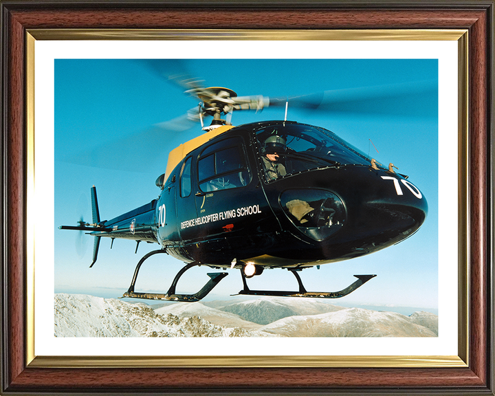 RAF Squirrel training helicopter over Wales Photo Print - Royal Air Force Aircraft Hampshire Prints