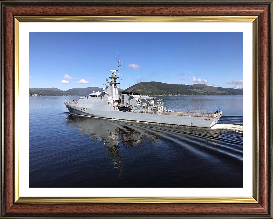 HMS Forth P222 Royal Navy River class offshore patrol vessel Photo Print or Framed Print - Hampshire Prints