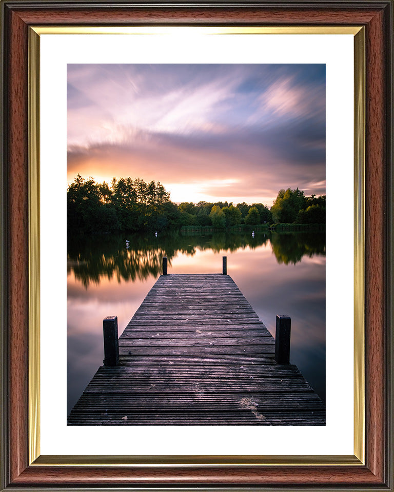 Lakeside Country Park Southampton at sunset Photo Print - Canvas - Framed Photo Print - Hampshire Prints