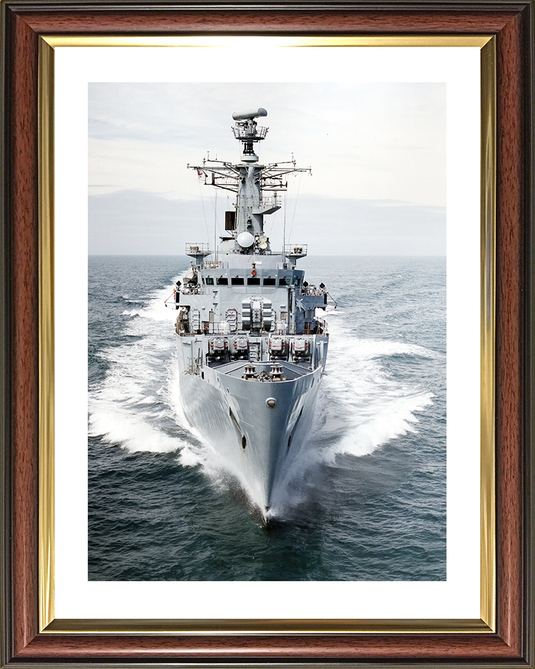 HMS Brazen (F91) Royal Navy Type 22 Frigate Bow View Photo Print Wall Art Decor Posters, Prints, & Visual Artwork Hampshire Prints 10 x 8 Classic Frame Yes