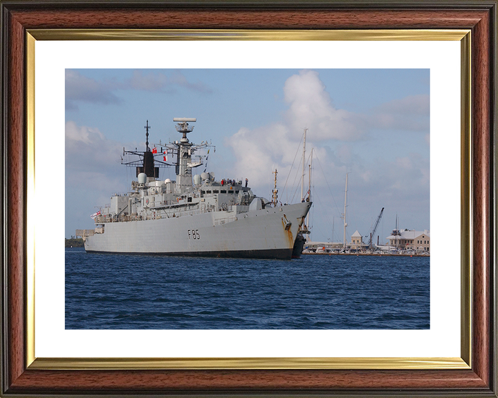 HMS Cumberland (F85) Photo Print - Entering Bermuda 2005 - Royal Navy Type 22 Frigate Posters, Prints, & Visual Artwork Hampshire Prints 10 x 8 Classic Frame Yes