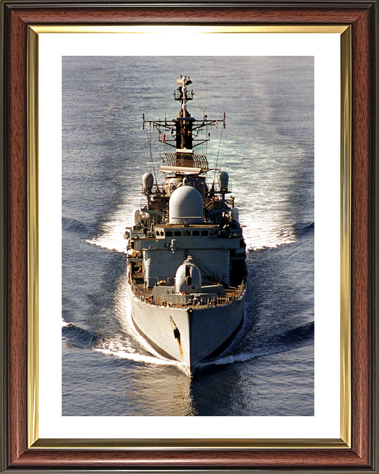 HMS York (D98) - Arabian Sea 2002 - Royal Navy Type 42 Destroyer Photo Print Wall Art Naval Decor UK Posters, Prints, & Visual Artwork Hampshire Prints 10 x 8 Classic Frame Yes