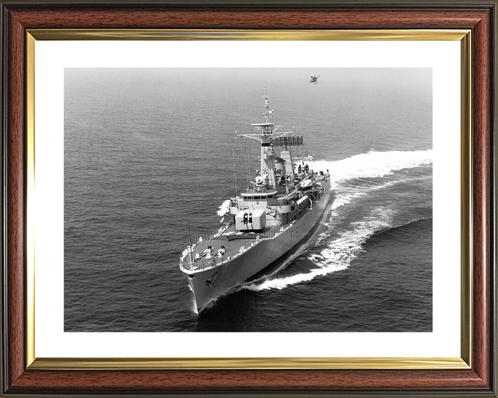 HMS Charybdis (F75) Photo Print - At Sea Sept 1976 - Royal Navy Leander Class Frigate Posters, Prints, & Visual Artwork Hampshire Prints 10 x 8 Classic Frame Yes