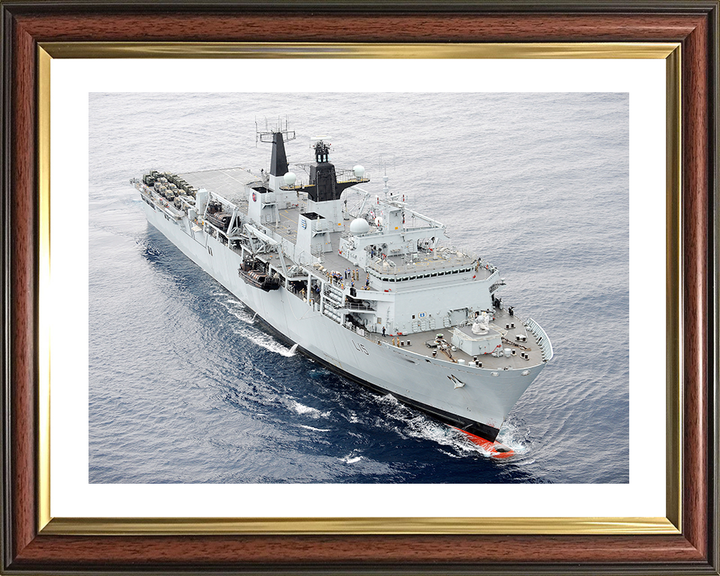 HMS Bulwark (L15) Photo Print - At Sea 2012 - Royal Navy Albion Class Amphibious Ship Hampshire Prints 10 x 8 Classic Frame Yes
