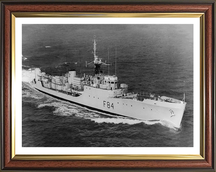 HMS Exmouth F84 Royal Navy Blackwood class frigate Photo Print or Framed Print - Hampshire Prints