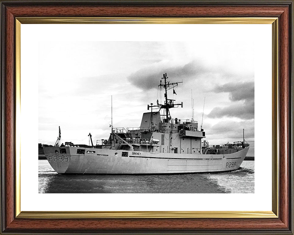 HMS Orkney P299 Royal Navy Island class patrol vessel Photo Print or Framed Print - Hampshire Prints