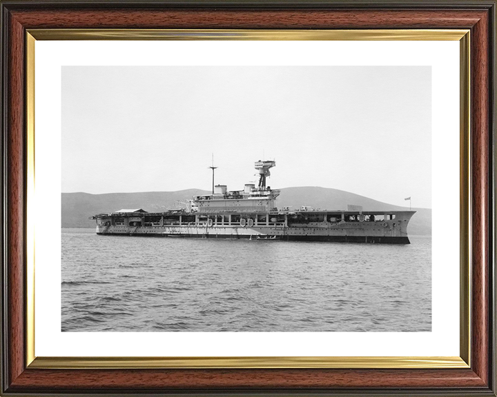 HMS Eagle (94) Royal Navy Eagle Class Aircraft Carrier Starboard Side Photo Print Wall Art Decor Posters, Prints, & Visual Artwork Hampshire Prints 10 x 8 Classic Frame Yes