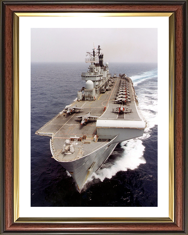 HMS Illustrious (R06) Photo Print - Atlantic Ocean 2000 - Royal Navy Invincible Class Aircraft Carrier