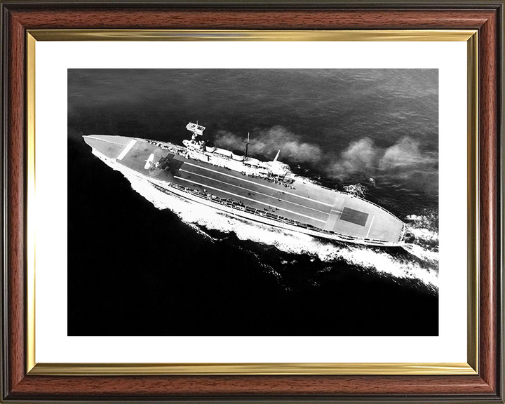 HMS Eagle (1918) Photo Print - At Sea 1931 - Royal Navy Aircraft Carrier Hampshire Prints 10 x 8 Classic Frame Yes