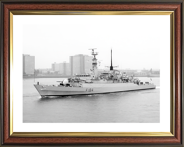 HMS Ardent (F184) Royal Navy Type 21 Frigate Leaving Portsmouth Photo Print Wall Art Decor Posters, Prints, & Visual Artwork Hampshire Prints 10 x 8 Classic Frame Yes