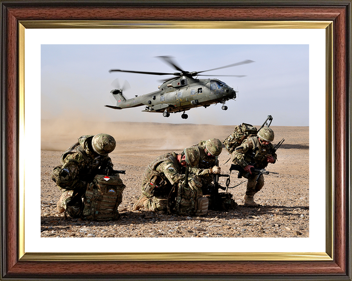RAF Regiment II Squadron Camp Bastion Photo Print - Royal Air Force Hampshire Prints 10 x 8 Classic Frame Yes