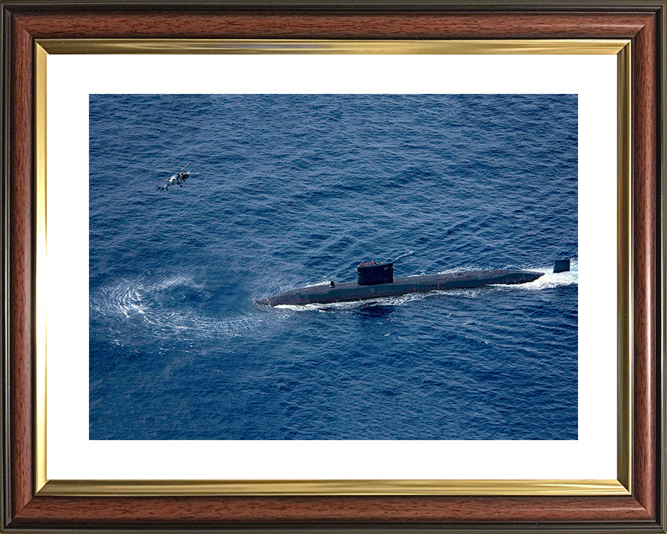 HMS Trenchant S91 Royal Navy Trafalgar class Submarine Photo Print or Framed Print - Hampshire Prints