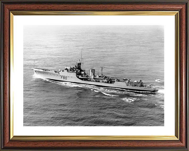 HMS Duncan (F80) Royal Navy Blackwood Class Frigate Port Side View Photo Print Wall Art Decor Posters, Prints, & Visual Artwork Hampshire Prints 10 x 8 Classic Frame Yes