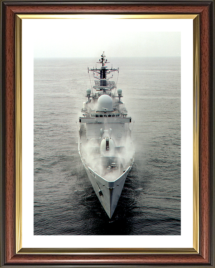 HMS Edinburgh (D97) Photo Print - Pre Wetting 2003 - Royal Navy Type 42 Destroyer Hampshire Prints 10 x 8 Classic Frame Yes