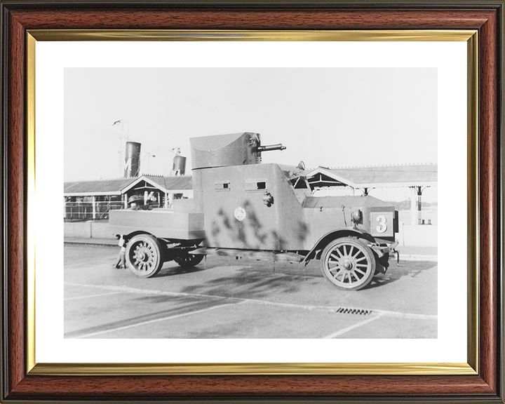 British Army Rolls Royce Armoured Car 1937 Photo Print - British Army Vehicle Hampshire Prints 10 x 8 Classic Frame Yes
